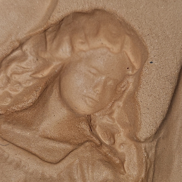 Vintage Cotton Press Cookie Molds 1992 Victorian Santa with Sack and 1995 Angel - Picture 6 of 6